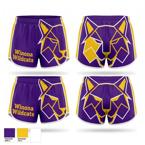 Womens Shorts, Winona Wildcats, Baseball, Teamtime, Team time, sublimation, custom sports apparel, team uniforms, spirit wear, spiritwear, sports uniforms, custom shirts, team store, custom team store, fundraiser sports, apparel fundraiser