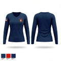 McGregor Volunteer Fire Department 50237717 Women's Long Sleeve V-neck Shirt - 1