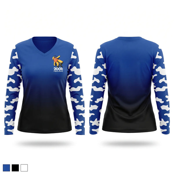 Womens Long Sleeve Vneck Shirt, Chattanooga Express, Softball, Teamtime, Team time, sublimation, custom sports apparel, team uniforms, spirit wear, spiritwear, sports uniforms, custom shirts, team store, custom team store, fundraiser sports, apparel fundraiser