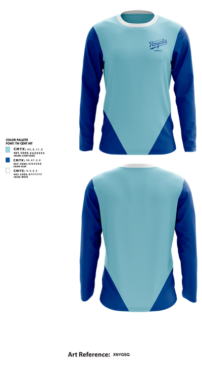 Newtown Royals 40708043 Long Sleeve Performance Shirt 1