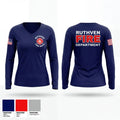 Ruthven Fire Department 30542802 Women's Long Sleeve V-neck Shirt - 1