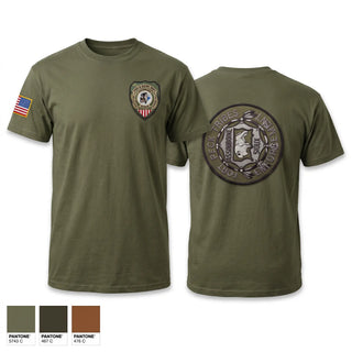 Old School Cotton Feel Shirt, Fort Peck Tribal Fish & Game, Space Force, Teamtime, Team time, sublimation, custom sports apparel, team uniforms, spirit wear, spiritwear, sports uniforms, custom shirts, team store, custom team store, fundraiser sports, apparel fundraiser