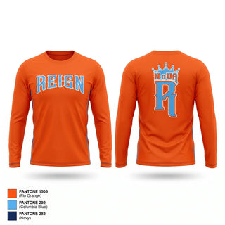 Long Sleeve Performance Shirt, NoVA Reign Fastipitch, Softball, Teamtime, Team time, sublimation, custom sports apparel, team uniforms, spirit wear, spiritwear, sports uniforms, custom shirts, team store, custom team store, fundraiser sports, apparel fundraiser