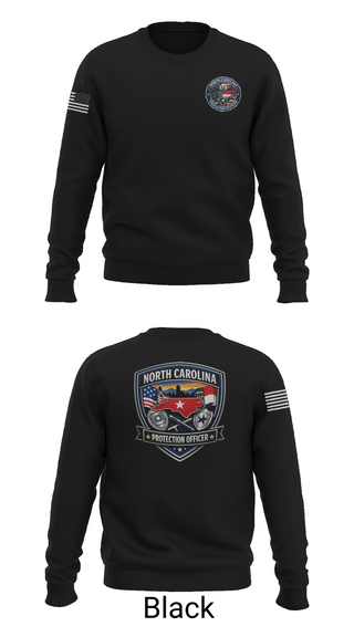 Crew Neck Sweatshirt, Protection Officer, Police, Teamtime, Team time, sublimation, custom sports apparel, team uniforms, spirit wear, spiritwear, sports uniforms, custom shirts, team store, custom team store, fundraiser sports, apparel fundraiser