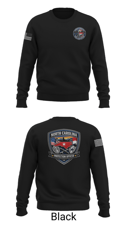 Crew Neck Sweatshirt, Protection Officer, Police, Teamtime, Team time, sublimation, custom sports apparel, team uniforms, spirit wear, spiritwear, sports uniforms, custom shirts, team store, custom team store, fundraiser sports, apparel fundraiser