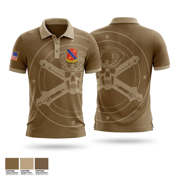 Short Sleeve Performance Polo, C Btry 1-133rd FA BN, National Guard, Teamtime, Team time, sublimation, custom sports apparel, team uniforms, spirit wear, spiritwear, sports uniforms, custom shirts, team store, custom team store, fundraiser sports, apparel fundraiser