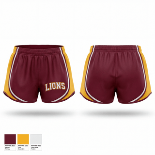 Womens Shorts, Lions, Baseball, Teamtime, Team time, sublimation, custom sports apparel, team uniforms, spirit wear, spiritwear, sports uniforms, custom shirts, team store, custom team store, fundraiser sports, apparel fundraiser