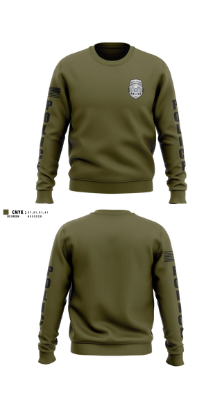 Crew Neck Sweatshirt, Police, Police, Teamtime, Team time, sublimation, custom sports apparel, team uniforms, spirit wear, spiritwear, sports uniforms, custom shirts, team store, custom team store, fundraiser sports, apparel fundraiser