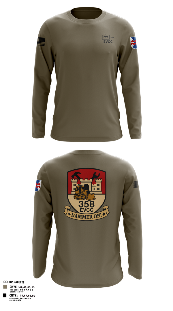 Long Sleeve Performance Shirt, 358 EVCC, , Teamtime, Team time, sublimation, custom sports apparel, team uniforms, spirit wear, spiritwear, sports uniforms, custom shirts, team store, custom team store, fundraiser sports, apparel fundraiser