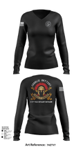 Charlie Battery 2-114th FA 47332730 Women's Long Sleeve V-neck Shirt - 103