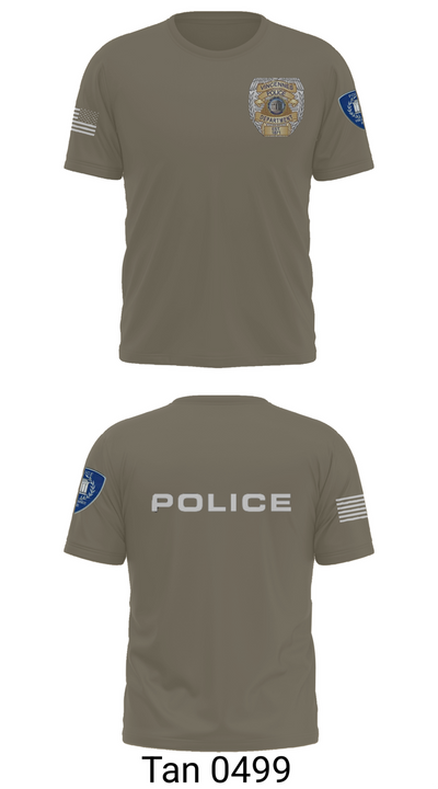 Vincennes Police Department 76255219 Old School Cotton Feel Shirt - 67