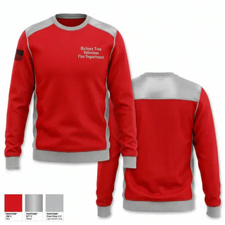 Crew Neck Sweatshirt, Hickory Tree Volunteer Fire Department, Fire Department, Teamtime, Team time, sublimation, custom sports apparel, team uniforms, spirit wear, spiritwear, sports uniforms, custom shirts, team store, custom team store, fundraiser sports, apparel fundraiser