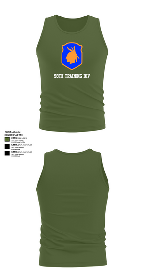 Tank Top, 98th training div, , Teamtime, Team time, sublimation, custom sports apparel, team uniforms, spirit wear, spiritwear, sports uniforms, custom shirts, team store, custom team store, fundraiser sports, apparel fundraiser