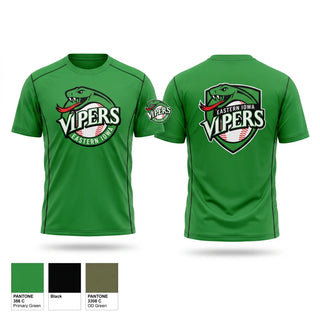 Short Sleeve Performance Shirt, Eastern Iowa Vipers, Baseball, Teamtime, Team time, sublimation, custom sports apparel, team uniforms, spirit wear, spiritwear, sports uniforms, custom shirts, team store, custom team store, fundraiser sports, apparel fundraiser