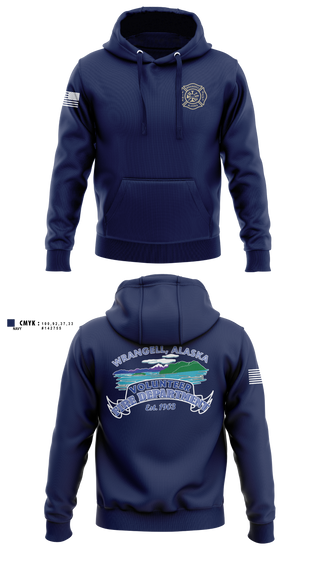 Hoodie, Wrangell Volunteer Fire Department, Fire Department, Teamtime, Team time, sublimation, custom sports apparel, team uniforms, spirit wear, spiritwear, sports uniforms, custom shirts, team store, custom team store, fundraiser sports, apparel fundraiser