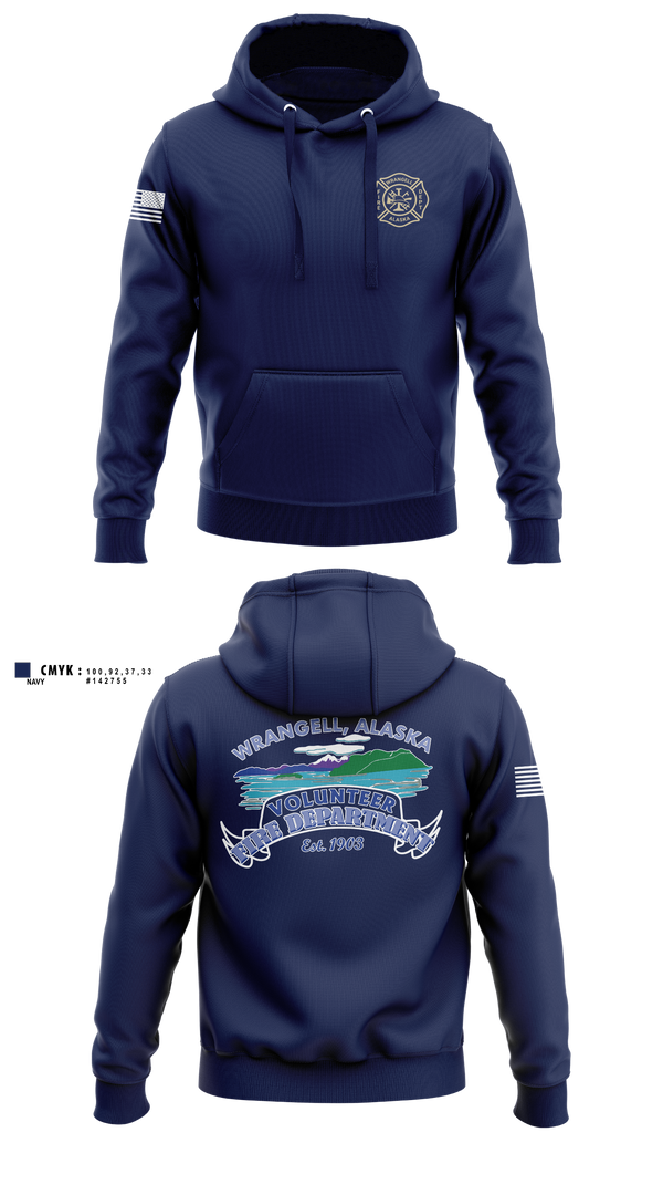 Hoodie, Wrangell Volunteer Fire Department, Fire Department, Teamtime, Team time, sublimation, custom sports apparel, team uniforms, spirit wear, spiritwear, sports uniforms, custom shirts, team store, custom team store, fundraiser sports, apparel fundraiser