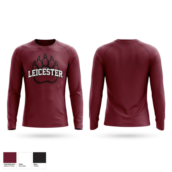 Long Sleeve Performance Shirt, Leicester High School Basketball, Men's Basketball, Teamtime, Team time, sublimation, custom sports apparel, team uniforms, spirit wear, spiritwear, sports uniforms, custom shirts, team store, custom team store, fundraiser sports, apparel fundraiser