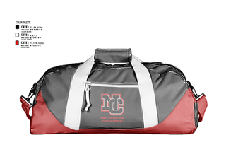 Duffle Bag, North Central High School Basketball, Men's Basketball, Teamtime, Team time, sublimation, custom sports apparel, team uniforms, spirit wear, spiritwear, sports uniforms, custom shirts, team store, custom team store, fundraiser sports, apparel fundraiser