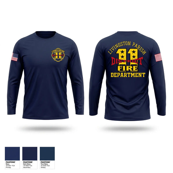 Long Sleeve Performance Shirt, Livingston parish fire district 11, Fire Department, Teamtime, Team time, sublimation, custom sports apparel, team uniforms, spirit wear, spiritwear, sports uniforms, custom shirts, team store, custom team store, fundraiser sports, apparel fundraiser
