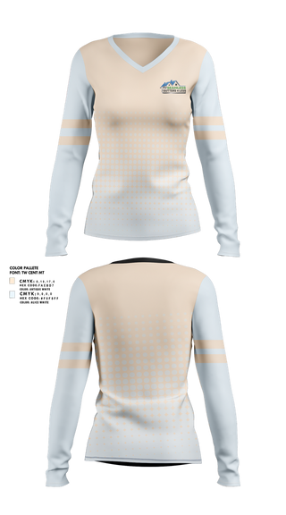 Womens Long Sleeve Vneck Shirt, Seamless Gutters 4 Less, Baseball, Teamtime, Team time, sublimation, custom sports apparel, team uniforms, spirit wear, spiritwear, sports uniforms, custom shirts, team store, custom team store, fundraiser sports, apparel fundraiser