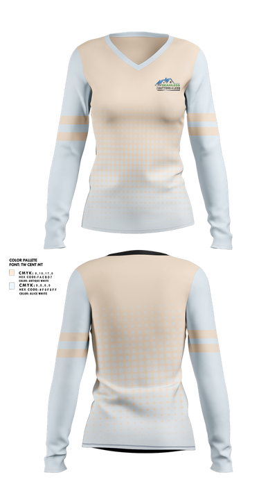 Seamless Gutters 4 Less 40038908 Women's Long Sleeve V-neck Shirt - 1