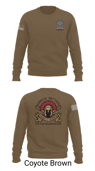 Charlie BTRY 2-114th FA 81101769 Crew Neck Sweatshirt - 5