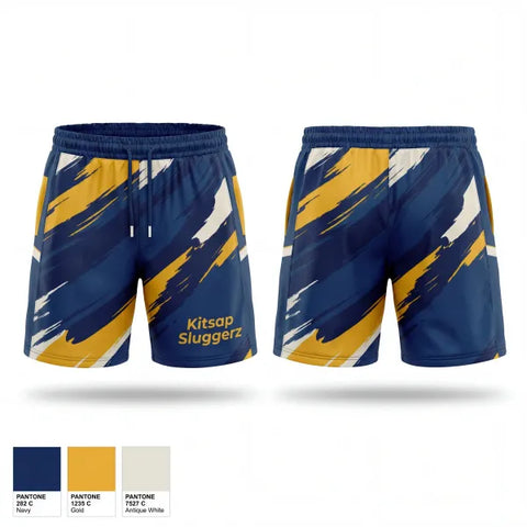 Athletic Shorts With Pockets, Kitsap Sluggerz, Softball, Teamtime, Team time, sublimation, custom sports apparel, team uniforms, spirit wear, spiritwear, sports uniforms, custom shirts, team store, custom team store, fundraiser sports, apparel fundraiser
