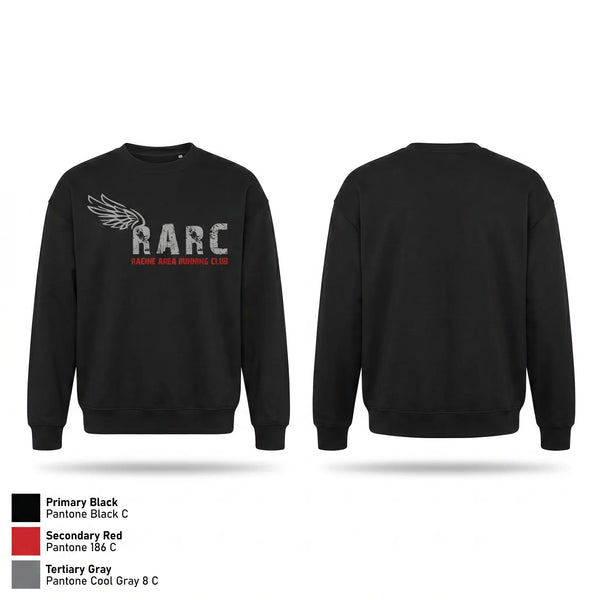 Crew Neck Sweatshirt, Racine Area Running Club, Spirit Store, Teamtime, Team time, sublimation, custom sports apparel, team uniforms, spirit wear, spiritwear, sports uniforms, custom shirts, team store, custom team store, fundraiser sports, apparel fundraiser