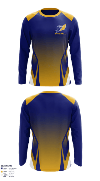 Long Sleeve Performance Shirt, Fluvanna Middle School Softball, Softball, Teamtime, Team time, sublimation, custom sports apparel, team uniforms, spirit wear, spiritwear, sports uniforms, custom shirts, team store, custom team store, fundraiser sports, apparel fundraiser