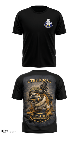 Short Sleeve Performance Shirt, C-co 4-31 INF Mortar Section, Army, Teamtime, Team time, sublimation, custom sports apparel, team uniforms, spirit wear, spiritwear, sports uniforms, custom shirts, team store, custom team store, fundraiser sports, apparel fundraiser