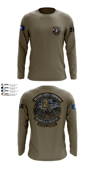 Long Sleeve Performance Shirt, Louisiana State Guard, Army, Teamtime, Team time, sublimation, custom sports apparel, team uniforms, spirit wear, spiritwear, sports uniforms, custom shirts, team store, custom team store, fundraiser sports, apparel fundraiser