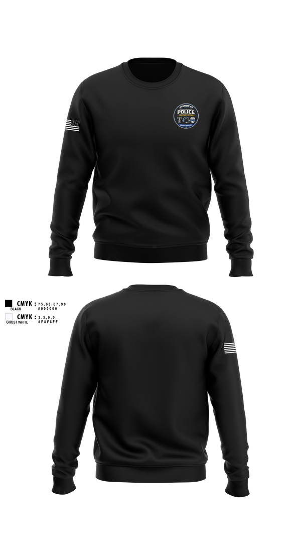 Crew Neck Sweatshirt, SASPD, Police, Teamtime, Team time, sublimation, custom sports apparel, team uniforms, spirit wear, spiritwear, sports uniforms, custom shirts, team store, custom team store, fundraiser sports, apparel fundraiser