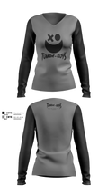 Tough-Boys Women's Long Sleeve V-neck Shirt - 3