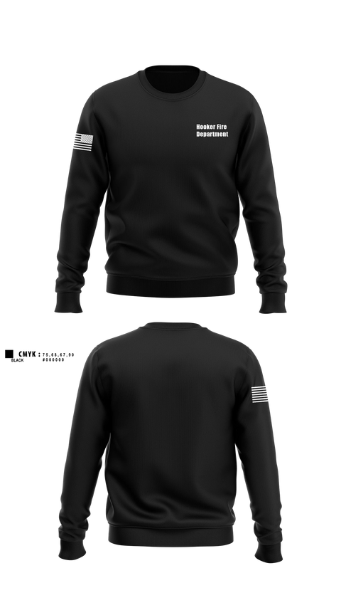 Crew Neck Sweatshirt, Hooker, Fire Department, Teamtime, Team time, sublimation, custom sports apparel, team uniforms, spirit wear, spiritwear, sports uniforms, custom shirts, team store, custom team store, fundraiser sports, apparel fundraiser