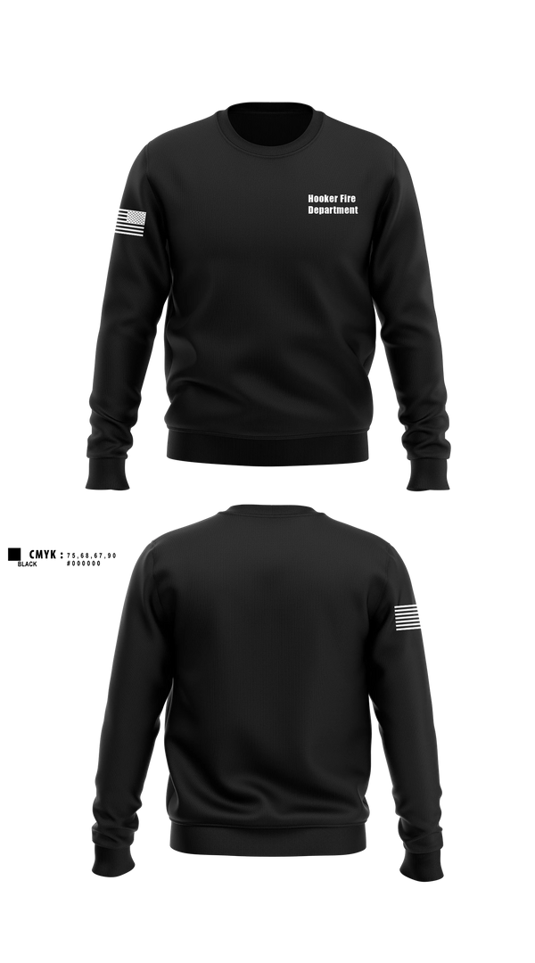 Crew Neck Sweatshirt, Hooker, Fire Department, Teamtime, Team time, sublimation, custom sports apparel, team uniforms, spirit wear, spiritwear, sports uniforms, custom shirts, team store, custom team store, fundraiser sports, apparel fundraiser