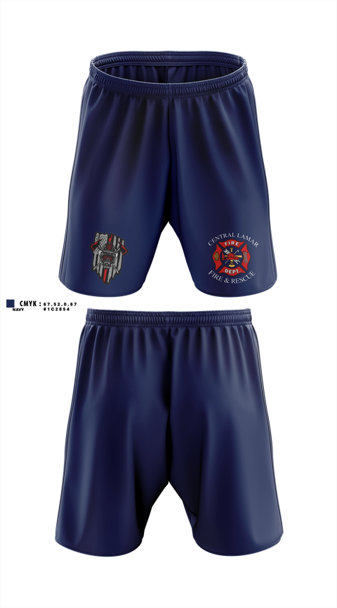 Athletic Shorts With Pockets, Central Lamar Fire & Rescue, Fire Department, Teamtime, Team time, sublimation, custom sports apparel, team uniforms, spirit wear, spiritwear, sports uniforms, custom shirts, team store, custom team store, fundraiser sports, apparel fundraiser