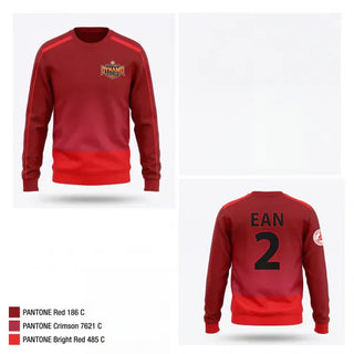 Crew Neck Sweatshirt, Baytown Dynamo Soccer FC, Men's Soccer, Teamtime, Team time, sublimation, custom sports apparel, team uniforms, spirit wear, spiritwear, sports uniforms, custom shirts, team store, custom team store, fundraiser sports, apparel fundraiser