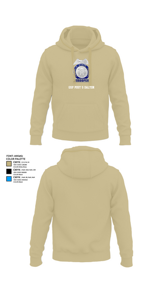 Hoodie, GSP POST 5 DALTON, Police, Teamtime, Team time, sublimation, custom sports apparel, team uniforms, spirit wear, spiritwear, sports uniforms, custom shirts, team store, custom team store, fundraiser sports, apparel fundraiser