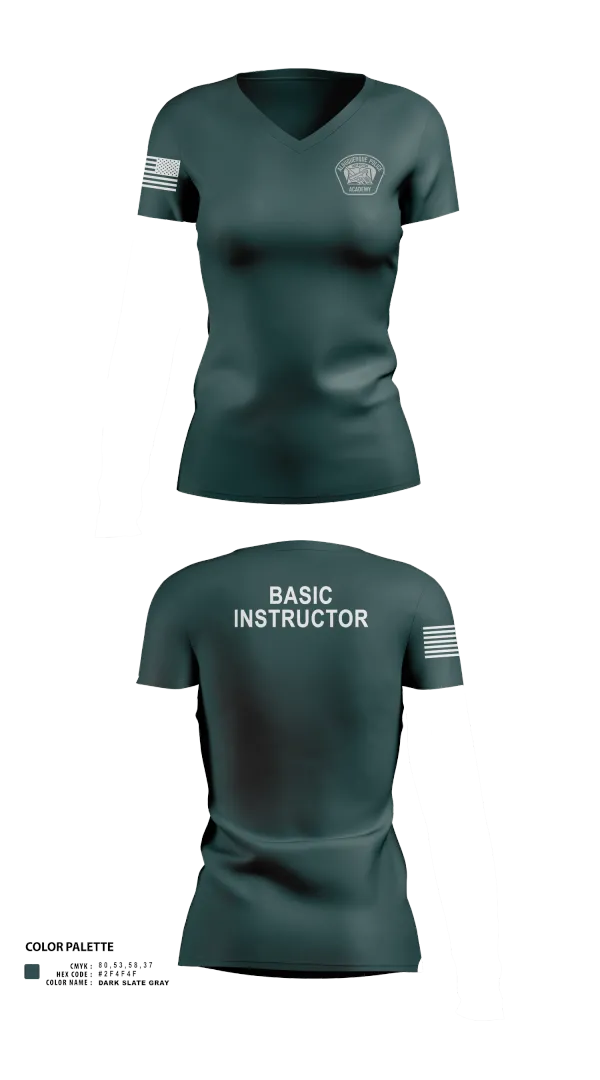 Womens Short Sleeve Vneck Shirt, Academy- Basic Unit, Police, Teamtime, Team time, sublimation, custom sports apparel, team uniforms, spirit wear, spiritwear, sports uniforms, custom shirts, team store, custom team store, fundraiser sports, apparel fundraiser