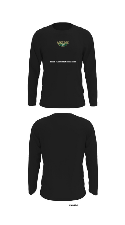 Belle Vernon Area Basketball 5055098 Long Sleeve Performance Shirt 27