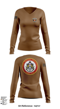USS Rafael Peralta DDG 115 35678200 Women's Long Sleeve V-neck Shirt - 101