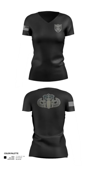 Womens Short Sleeve Vneck Shirt, Kanawha Sheriff Bomb Squad, Police, Teamtime, Team time, sublimation, custom sports apparel, team uniforms, spirit wear, spiritwear, sports uniforms, custom shirts, team store, custom team store, fundraiser sports, apparel fundraiser