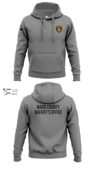 Hoodie, Ward County Sheriff's Office, Police, Teamtime, Team time, sublimation, custom sports apparel, team uniforms, spirit wear, spiritwear, sports uniforms, custom shirts, team store, custom team store, fundraiser sports, apparel fundraiser