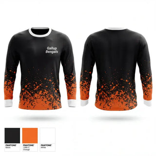 Long Sleeve Performance Shirt, Gallup Bengals, Baseball, Teamtime, Team time, sublimation, custom sports apparel, team uniforms, spirit wear, spiritwear, sports uniforms, custom shirts, team store, custom team store, fundraiser sports, apparel fundraiser