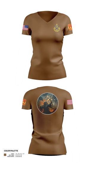 Womens Short Sleeve Vneck Shirt, HHB, 31st ADA BDE, , Teamtime, Team time, sublimation, custom sports apparel, team uniforms, spirit wear, spiritwear, sports uniforms, custom shirts, team store, custom team store, fundraiser sports, apparel fundraiser