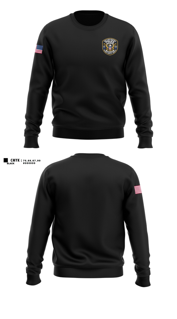 Crew Neck Sweatshirt, West Side regional police department, Police, Teamtime, Team time, sublimation, custom sports apparel, team uniforms, spirit wear, spiritwear, sports uniforms, custom shirts, team store, custom team store, fundraiser sports, apparel fundraiser