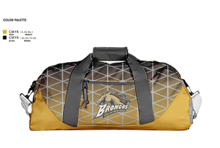 Duffle Bag, Broncos, Women's Basketball, Teamtime, Team time, sublimation, custom sports apparel, team uniforms, spirit wear, spiritwear, sports uniforms, custom shirts, team store, custom team store, fundraiser sports, apparel fundraiser