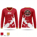 BU Questrom Drinking Team 25634512 Women's Long Sleeve V-neck Shirt - 90