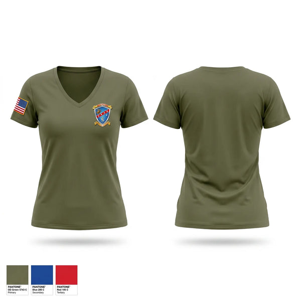 Womens Short Sleeve Vneck Shirt, Ground Supply School, Marines, Teamtime, Team time, sublimation, custom sports apparel, team uniforms, spirit wear, spiritwear, sports uniforms, custom shirts, team store, custom team store, fundraiser sports, apparel fundraiser