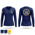 NYS Courts Women's Long Sleeve V-neck Shirt - 1